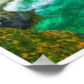 Nohoval Cove Cork Ireland Retro Style Poster (Hoek)