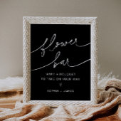 NOIR-aanloopbalk, maak uw Bouquet-teken Poster