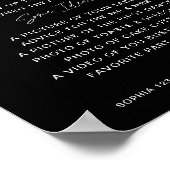 NOIR Actie ondernemen als spionageteken Poster (Hoek)