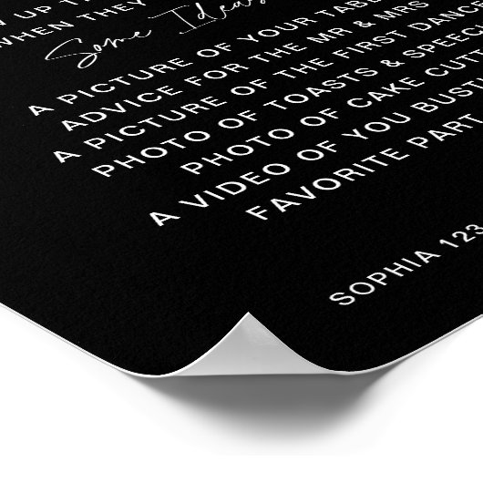 NOIR Actie ondernemen als spionageteken Poster (Hoek)