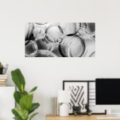 Noir Bubbles Poster (Thuiskantoor)