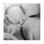 Noir Bubbles Tegeltje (Voorkant)