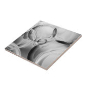 Noir Bubbles Tegeltje (Zijkant)