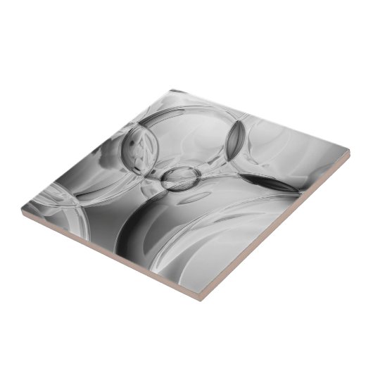 Noir Bubbles Tegeltje (Zijkant)