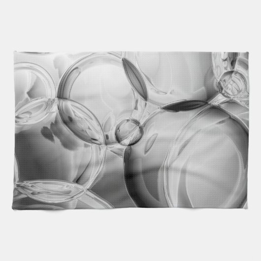Noir Bubbles Theedoek (Horizontaal)