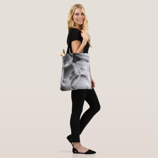 Noir Bubbles Tote Bag (Op model)
