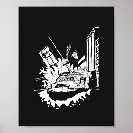 Noir Bus Battle Poster (Voorkant)