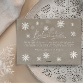 Noir chic Geloof in de magie van Kerstmis Feestdagenkaart