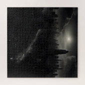 Noir City stadsgezicht Legpuzzel (Horizontaal)