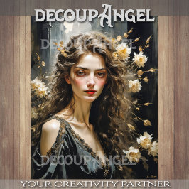 Noir Elegance - Decoupage - Tissuepapier