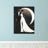 NOIR ELEGANTIE #1 CANVAS AFDRUK (Insitu (Houten vloer))