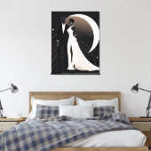 NOIR ELEGANTIE #1 CANVAS AFDRUK (Insitu (Slaapkamer))