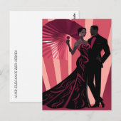 NOIR ELEGANTIE-ROOD #1 BRIEFKAART (Voorkant / Achterkant)