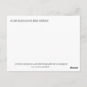 NOIR ELEGANTIE-ROOD #1 BRIEFKAART (Achterkant)