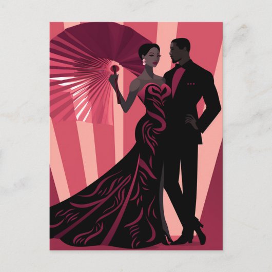 NOIR ELEGANTIE-ROOD #1 BRIEFKAART (Voorkant)