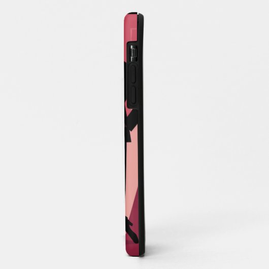 NOIR ELEGANTIE-ROOD #1 Case-Mate iPhone CASE (Achterkant/links)