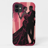 NOIR ELEGANTIE-ROOD #1 Case-Mate iPhone CASE (Achterkant)