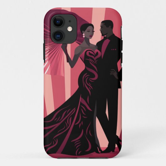 NOIR ELEGANTIE-ROOD #1 Case-Mate iPhone CASE (Achterkant)