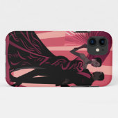 NOIR ELEGANTIE-ROOD #1 Case-Mate iPhone CASE (Achterkant (horizontaal))