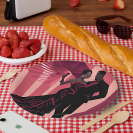 NOIR ELEGANTIE-ROOD #1 PAPIEREN BORDJE