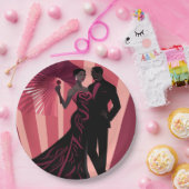 NOIR ELEGANTIE-ROOD #1 PAPIEREN BORDJE (Feest)