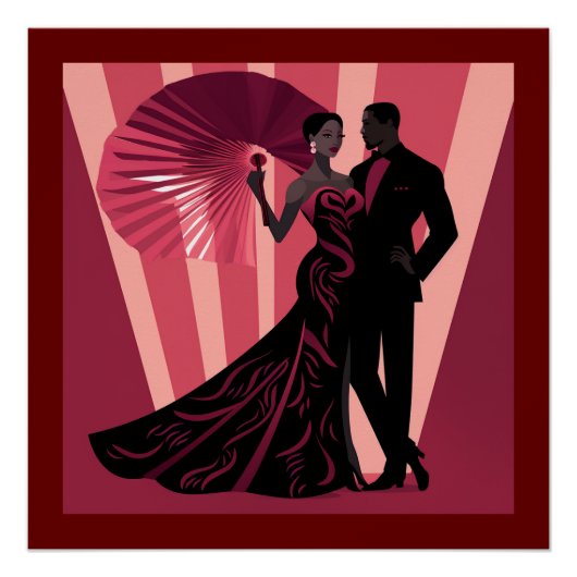 NOIR ELEGANTIE-ROOD #1 PERFECT POSTER (Voorkant)