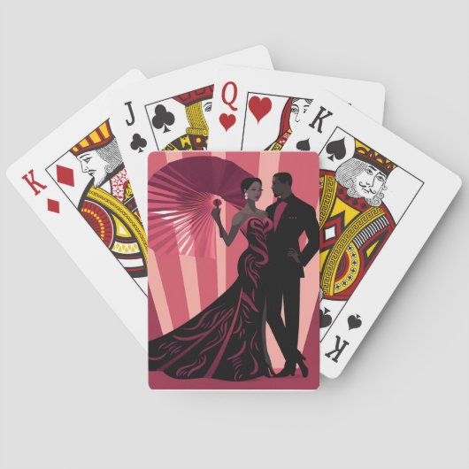 NOIR ELEGANTIE-ROOD #1 POKERKAARTEN (Achterkant)