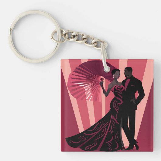 NOIR ELEGANTIE-ROOD #1 SLEUTELHANGER (voorkant)