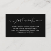 NOIR enkel een Minimalisator van de Kaart van de B (Voorkant)