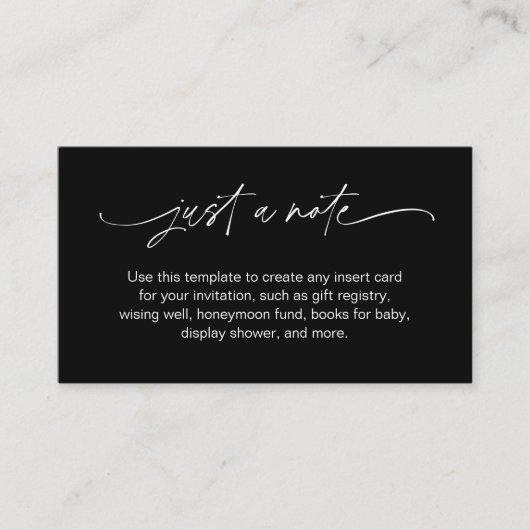 NOIR enkel een Minimalisator van de Kaart van de B (Voorkant)