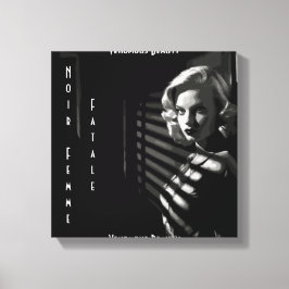 Noir Femme Fatale Canvas Afdruk