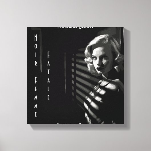 Noir Femme Fatale Canvas Afdruk (Voorkant)