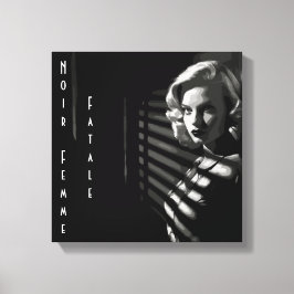 Noir Femme Fatale Canvas Afdruk