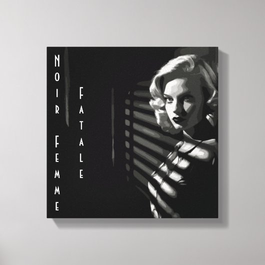 Noir Femme Fatale Canvas Afdruk (Voorkant)