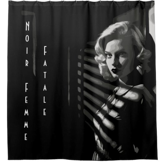 Noir Femme Fatale Douchegordijn (Voorkant)