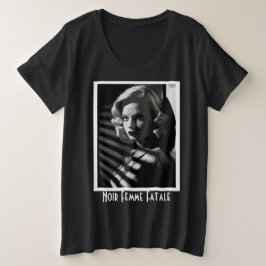 Noir Femme Fatale Grote Maat T-shirt