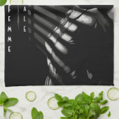 Noir Femme Fatale Theedoek (Gevouwen)