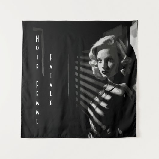 Noir Femme Fatale Wandkleed (Voorkant)