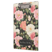 Noir Floral Elegance  Pastel Blush Rozen Klembord (Links)