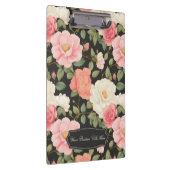 Noir Floral Elegance  Pastel Blush Rozen Klembord (Rechts)
