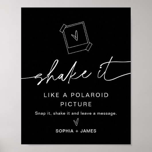 NOIR gebaar van het Boek van de Gast Poster (Voorkant)