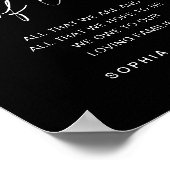 NOIR Generaties Van Liefde Trouwbord Poster (Hoek)