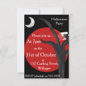 Noir Halloween Invite Kaart (Voorkant)