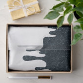 Noir Ink Drip Tissue Paper – Customizable Tissuepapier (Geschenk)
