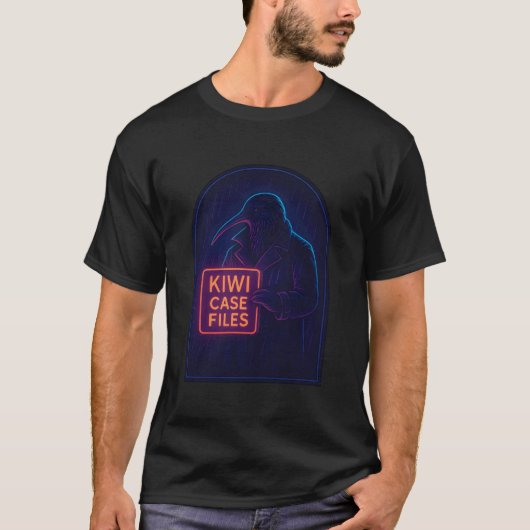 Noir Kiwi Case Files T-shirt (Voorkant)