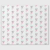 Noir Lotus Cadeaupapier (Vlak)