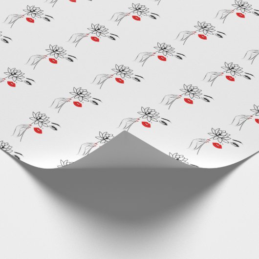 Noir Lotus Cadeaupapier (Hoek)