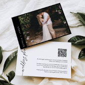 NOIR Minimale aankondiging van het Elopement Weddi