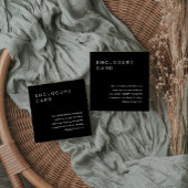 NOIR minimalistisch Kaart Uitnodiging toevoeging