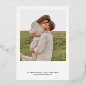 NOIR minimalistisch We zetten Folie uit Folie Uitnodiging (Achterkant)